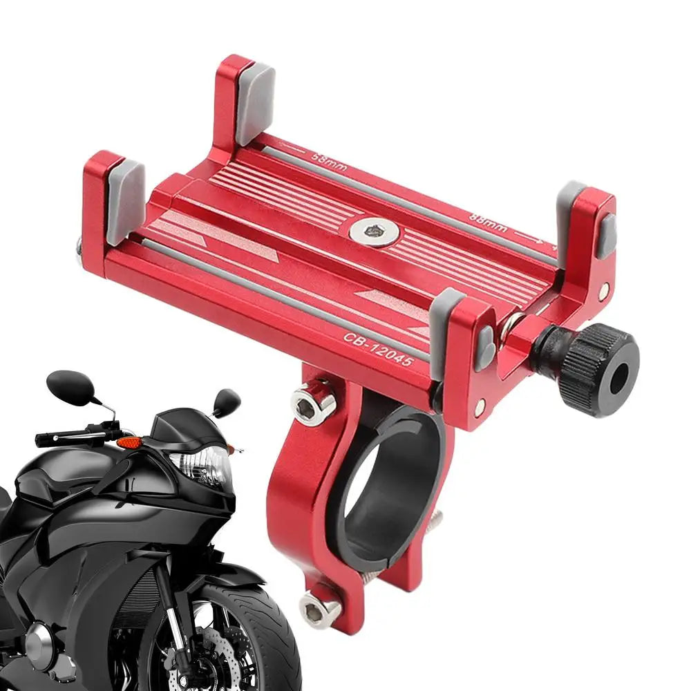 Bicycle Phone Holder Universal Bike Motorcycle Handlebar Clip Stand Mount Cell Phone Holder Bracket For 2.3-3.4 Inch Wide Phone