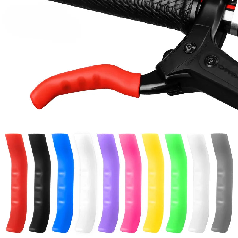 2pcs Bicycle Grips Bicycle Brake Handle Silicone Cover Mountain Bike Protective Rubber Handlebar Grips Cover Bicycle Accessories