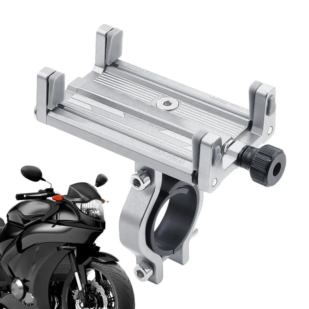 Bicycle Phone Holder Universal Bike Motorcycle Handlebar Clip Stand Mount Cell Phone Holder Bracket For 2.3-3.4 Inch Wide Phone