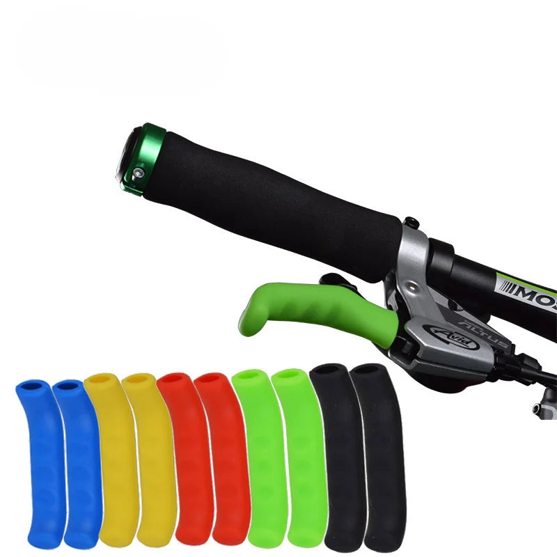 2pcs Bicycle Grips Bicycle Brake Handle Silicone Cover Mountain Bike Protective Rubber Handlebar Grips Cover Bicycle Accessories
